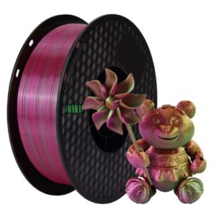 Kingroon PLA Silk Tricolor, Цвят: Gold/Green/Rose Red